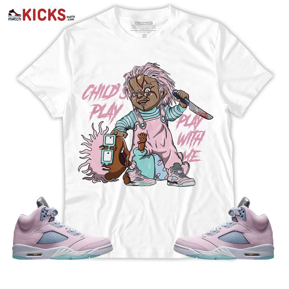 Sneaker Shirt Match Jordan 5 Retro Easter – Chucky Chuckie Child’s Play – Retro Easter 5s MKO T-Shirt Sneaker Shirt Match Jordan 5 Retro Easter – Chucky Chuckie Child’s Play – Retro Easter 5s MKO T-Shirt