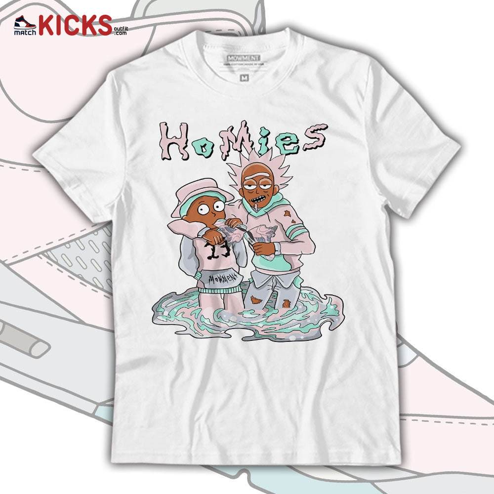 Sneaker Shirt Match Jordan 5 Retro Easter – Homies Rick and Morty – Easter 5s Matching T-Shirt MKO T-Shirt