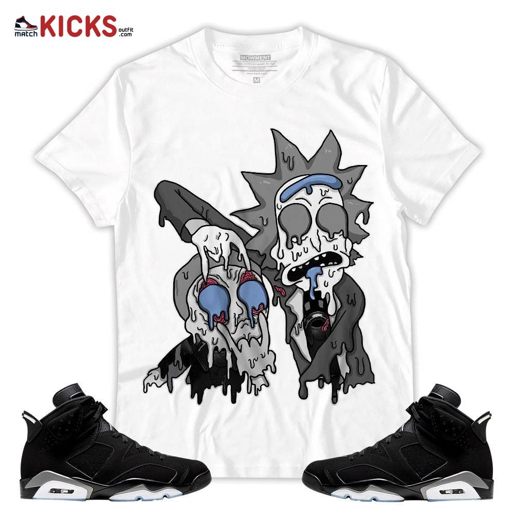 Sneaker Shirt Match Jordan 6 Black Chrome – Rick And Drip – Black Chrome 6s MKO T-Shirt