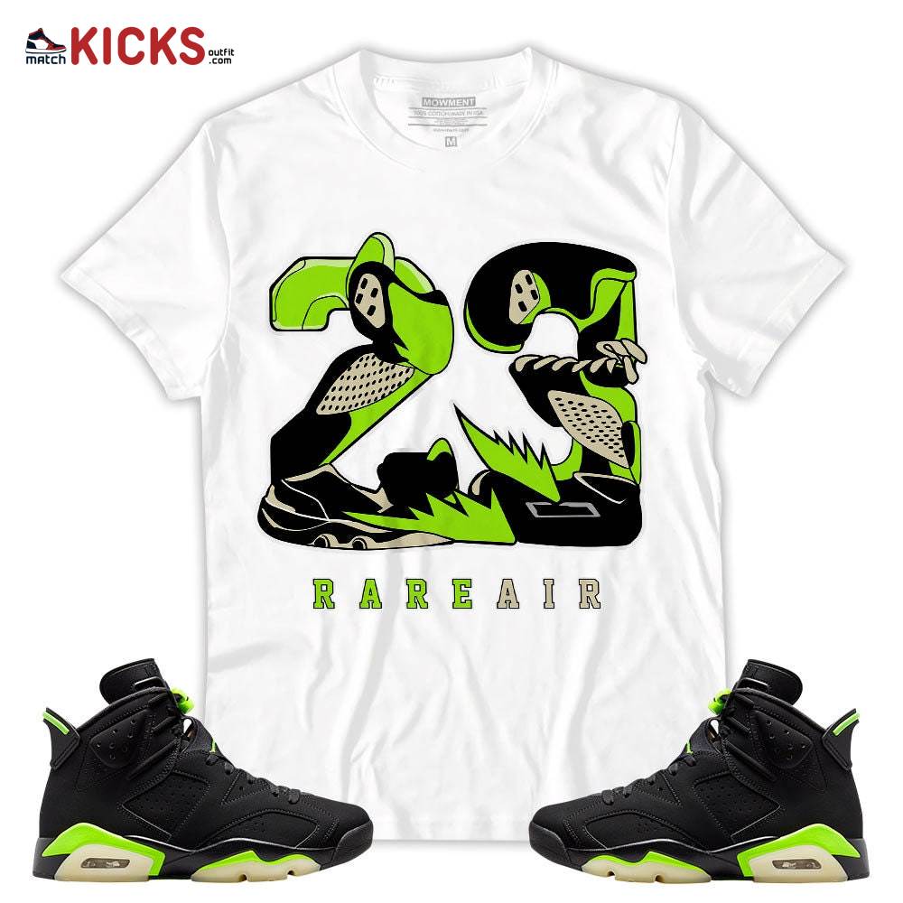 Sneaker Shirt Match Jordan 6 Electric Green – 23 Rare Air – Electric Green 6s MKO T-Shirt