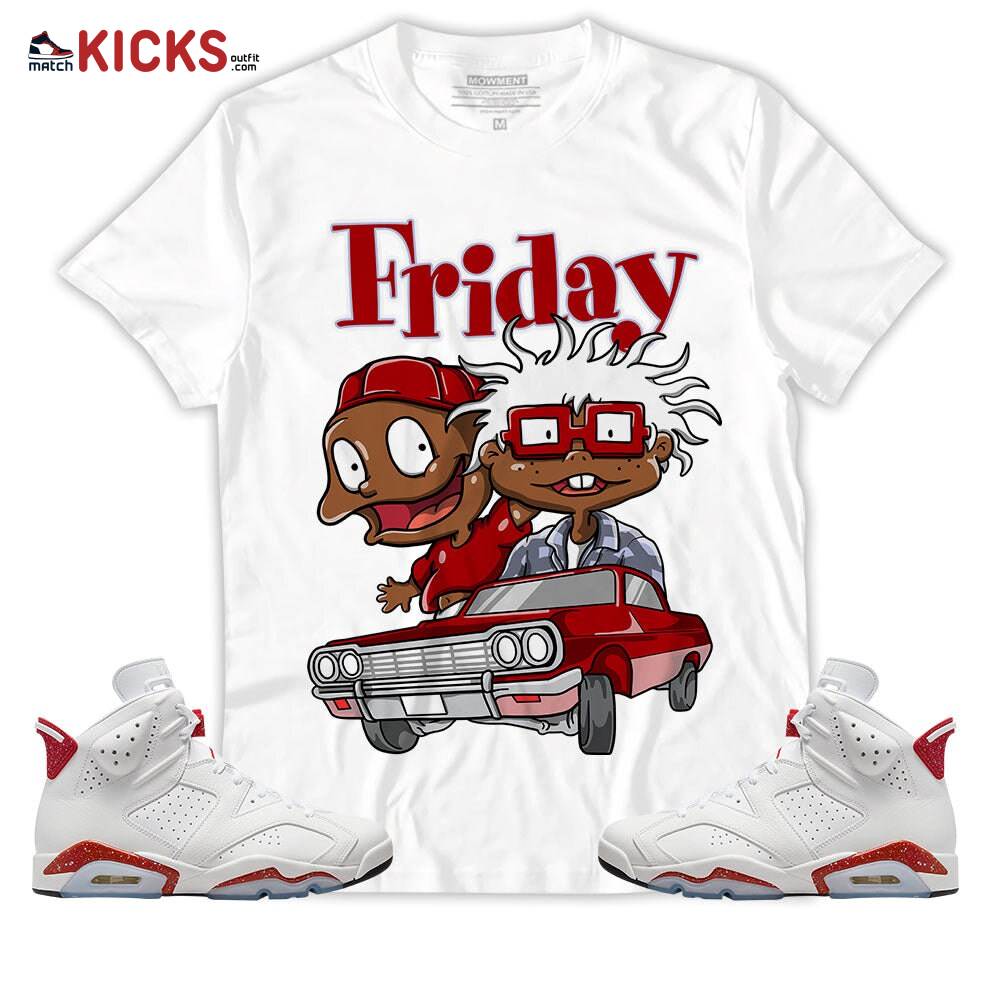 Sneaker Shirt Match Jordan 6 Red Oreo – Melanin Kids 90_s Friday Rugrats – Red Oreo 6s MKO T-Shirt Sneaker Shirt Match Jordan 6 Red Oreo – Melanin Kids 90_s Friday Rugrats – Red Oreo 6s MKO T-Shirt