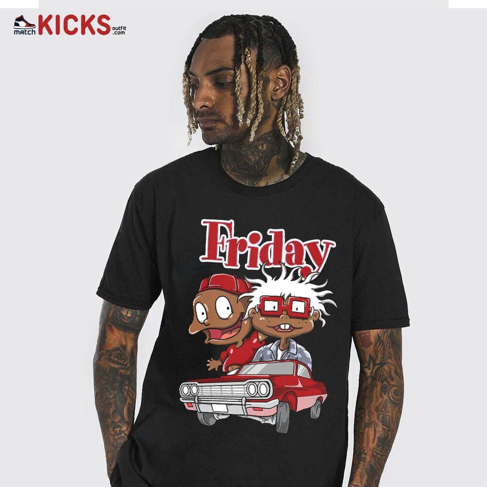 Sneaker Shirt Match Jordan 6 Red Oreo – Melanin Kids 90_s Friday Rugrats – Red Oreo 6s MKO T-Shirt Sneaker Shirt Match Jordan 6 Red Oreo – Melanin Kids 90_s Friday Rugrats – Red Oreo 6s MKO T-Shirt