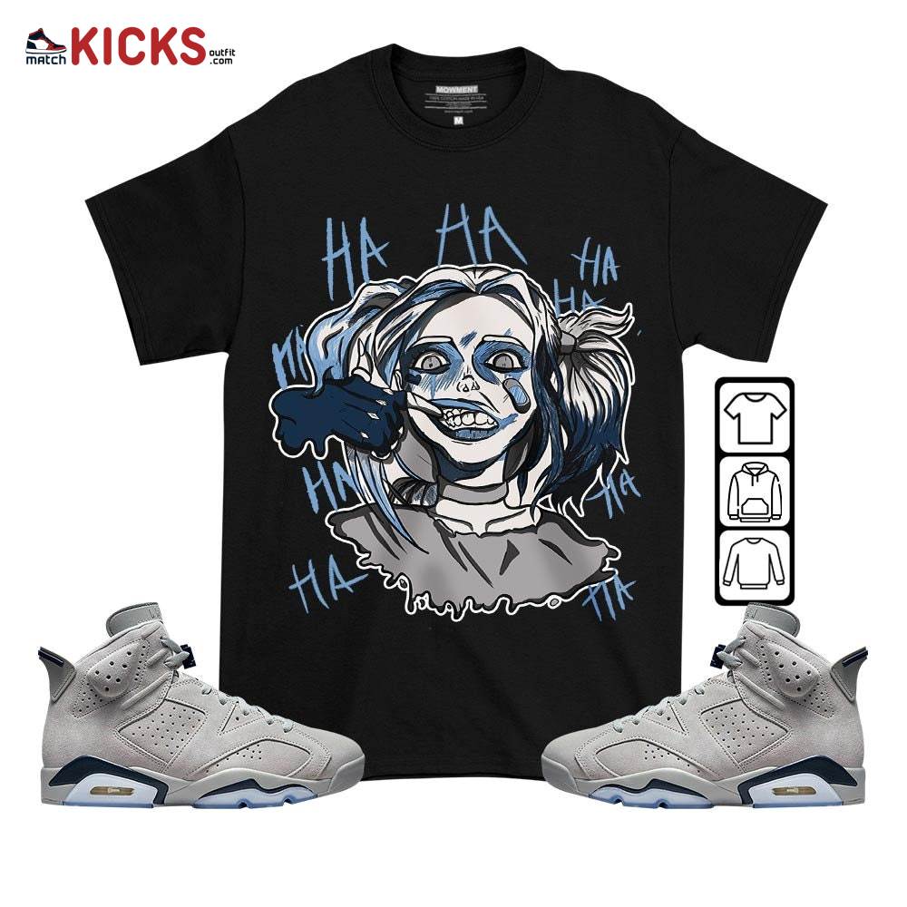 Sneaker Shirt Match Jordan 6 Retro Georgetown – Harley Quinn – Georgetown 6s MKO T-Shirt