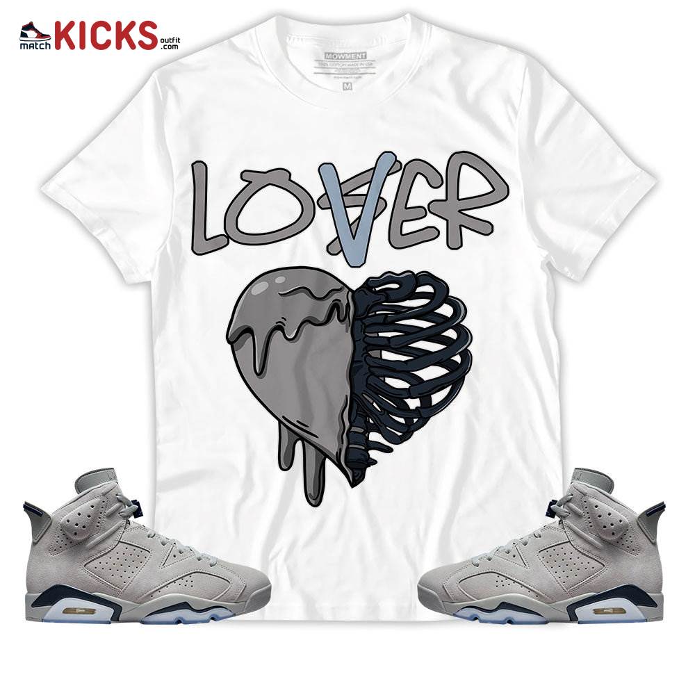 Sneaker Shirt Match Jordan 6 Retro Georgetown – Loser Lover Dripping Heart – Georgetown 6s MKO T-Shirt