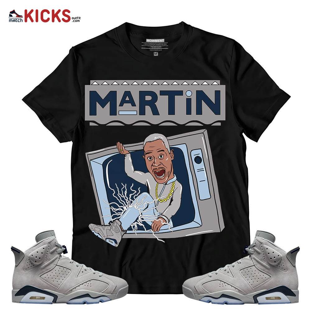 Sneaker Shirt Match Jordan 6 Retro Georgetown – Martin TV – Georgetown 6s MKO T-Shirt