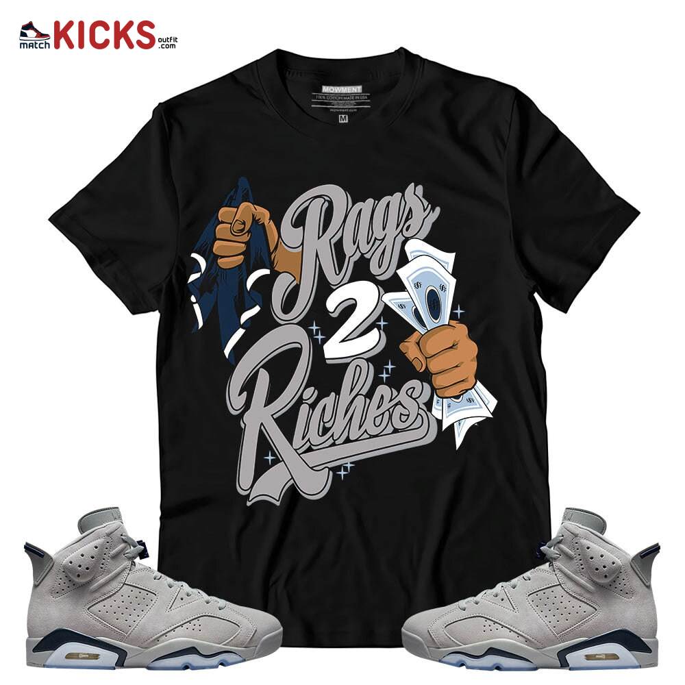 Sneaker Shirt Match Jordan 6 Retro Georgetown – Rag 2 Riches- Georgetown 6s MKO T-Shirt