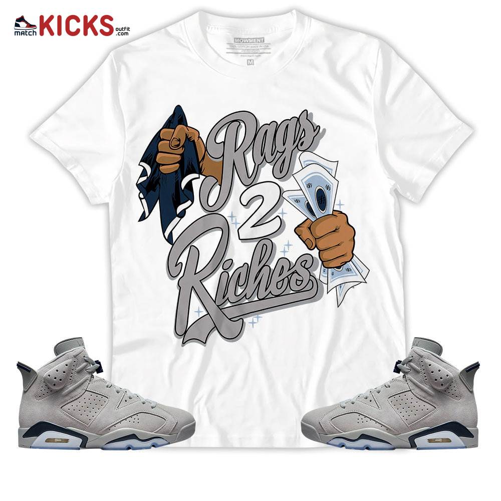 Sneaker Shirt Match Jordan 6 Retro Georgetown – Rag 2 Riches- Georgetown 6s MKO T-Shirt