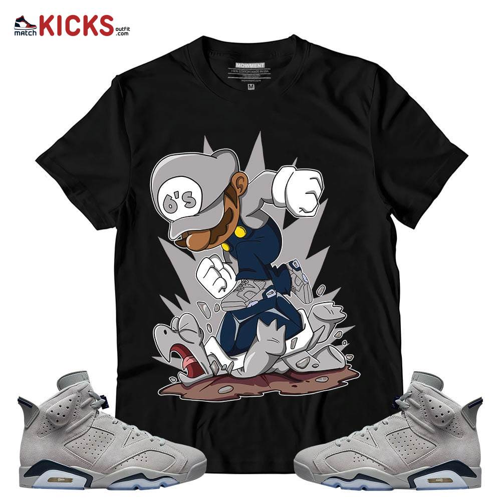 Sneaker Shirt Match Jordan 6 Retro Georgetown – Shoes Game Crazy – Georgetown 6s MKO T-Shirt