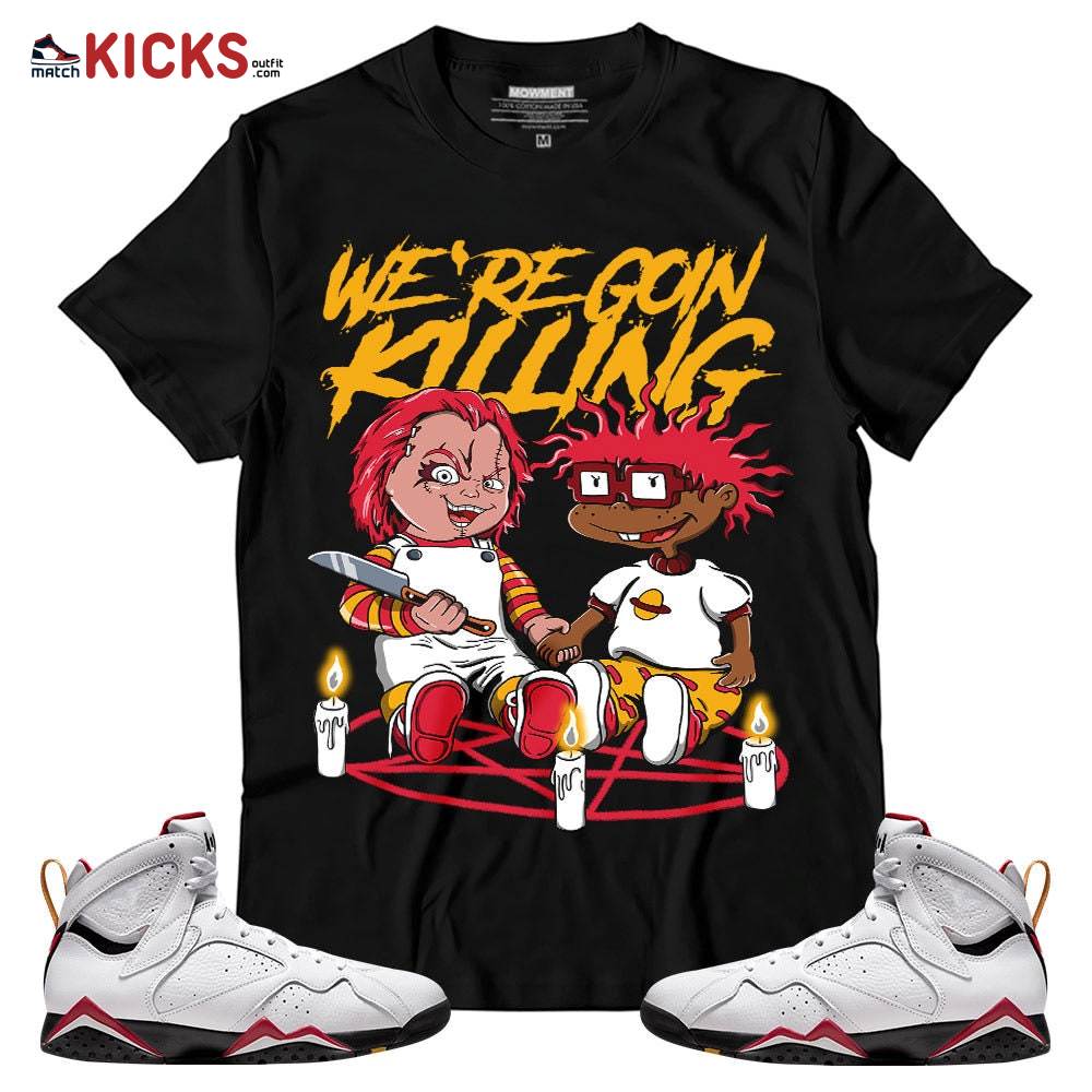 Sneaker Shirt Match Jordan 7 Retro Cardinal – Chucky Chuckie Rugrats Halloween – Cardinal 7s MKO T-Shirt