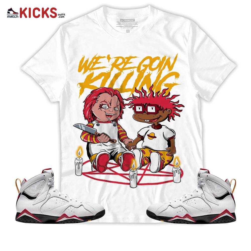 Sneaker Shirt Match Jordan 7 Retro Cardinal – Chucky Chuckie Rugrats Halloween – Cardinal 7s MKO T-Shirt Sneaker Shirt Match Jordan 7 Retro Cardinal – Chucky Chuckie Rugrats Halloween – Cardinal 7s MKO T-Shirt