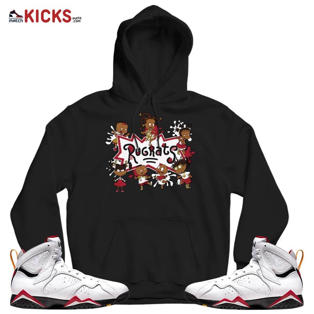 Sneaker Shirt Match Jordan 7 Retro Cardinal – Funny Rugrats 90s Kids Melanin – Cardinal 7s MKO Hoodie