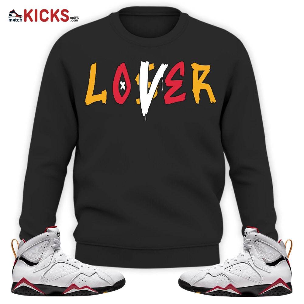 Sneaker Shirt Match Jordan 7 Retro Cardinal – Loser Lover Drip – Cardinal 7s MKO Sweatshirt