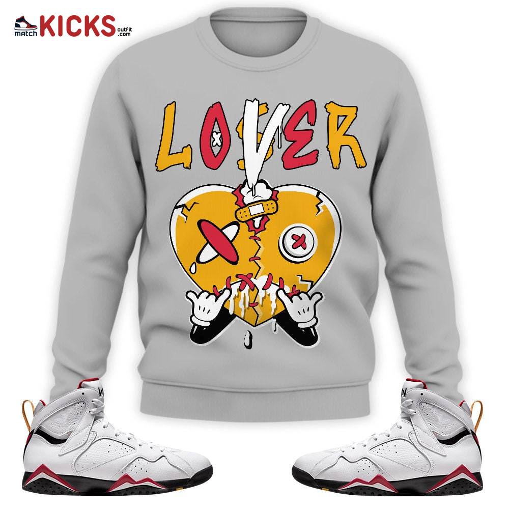 Sneaker Shirt Match Jordan 7 Retro Cardinal – Loser Lover Heart Dripping – Cardinal 7s MKO Sweatshirt Sneaker Shirt Match Jordan 7 Retro Cardinal – Loser Lover Heart Dripping – Cardinal 7s MKO Sweatshirt