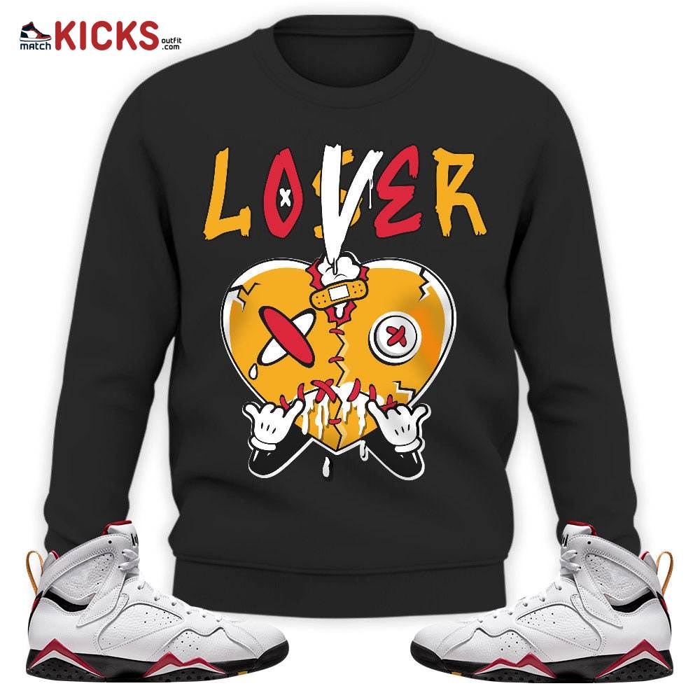 Sneaker Shirt Match Jordan 7 Retro Cardinal – Loser Lover Heart Dripping – Cardinal 7s MKO Sweatshirt Sneaker Shirt Match Jordan 7 Retro Cardinal – Loser Lover Heart Dripping – Cardinal 7s MKO Sweatshirt