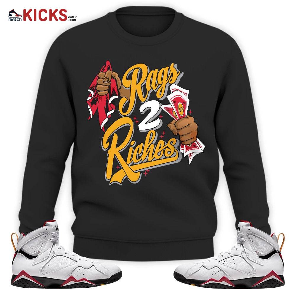 Sneaker Shirt Match Jordan 7 Retro Cardinal – Rag 2 Riches – Cardinal 7s MKO Sweatshirt