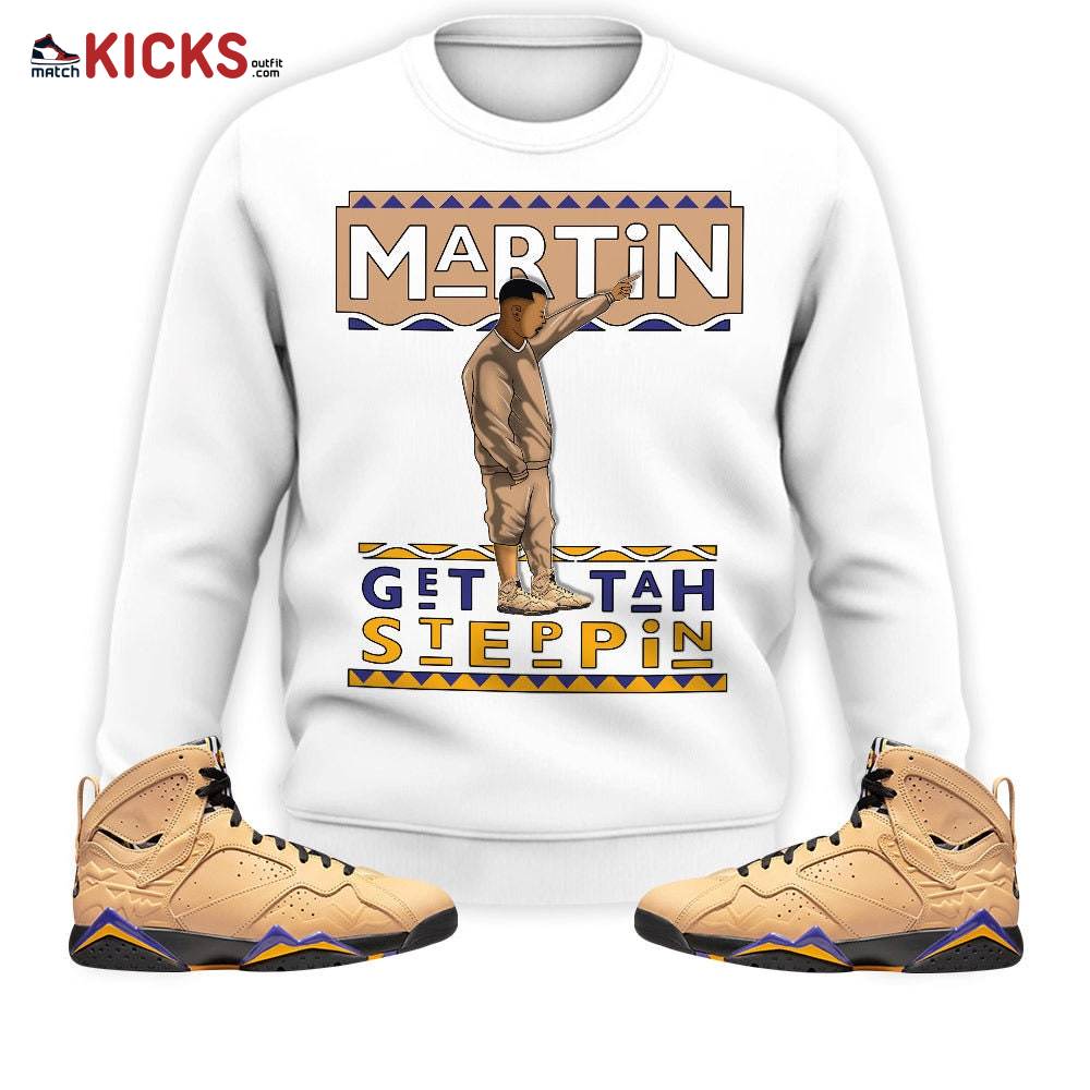 Sneaker Shirt Match Jordan 7 SE Afrobeats – Martin Tv Got Em – Afrobeats 7s MKO Sweatshirt