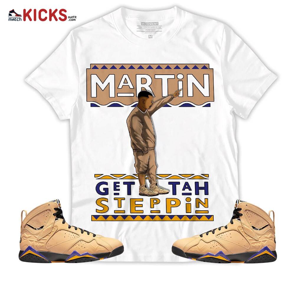 Sneaker Shirt Match Jordan 7 SE Afrobeats – Martin Tv Got Em – Afrobeats 7s MKO T-Shirt Sneaker Shirt Match Jordan 7 SE Afrobeats – Martin Tv Got Em – Afrobeats 7s MKO T-Shirt