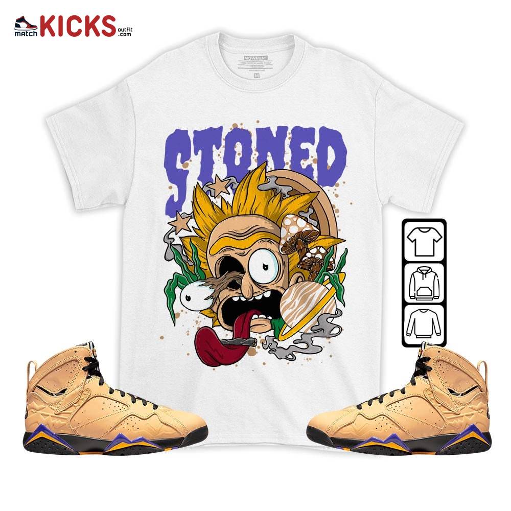 Sneaker Shirt Match Jordan 7 SE Afrobeats – Stoned Trippy Rick – Vachetta Tan 7s MKO T-Shirt Sneaker Shirt Match Jordan 7 SE Afrobeats – Stoned Trippy Rick – Vachetta Tan 7s MKO T-Shirt