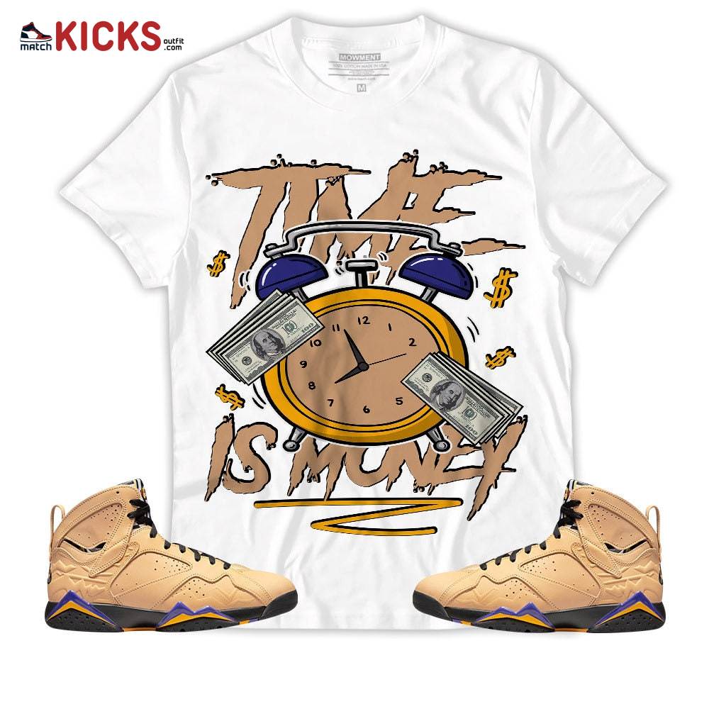 Sneaker Shirt Match Jordan 7 SE Afrobeats – Time Is Money Drip – Afrobeats 7s MKO T-Shirt