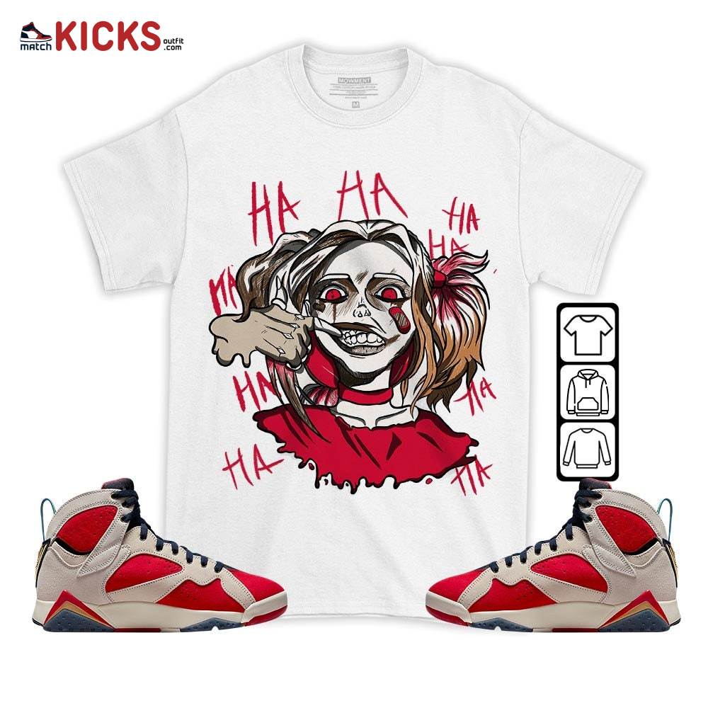 Sneaker Shirt Match Jordan 7 Trophy Room – Harley Quinn – Trophy Room 7s MKO T-Shirt Sneaker Shirt Match Jordan 7 Trophy Room – Harley Quinn – Trophy Room 7s MKO T-Shirt