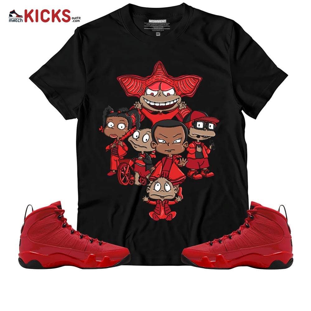 Sneaker Shirt Match Jordan 9 Chile Red – Halloween Horror Rugrats – Chile Red 9s MKO T-Shirt Sneaker Shirt Match Jordan 9 Chile Red – Halloween Horror Rugrats – Chile Red 9s MKO T-Shirt