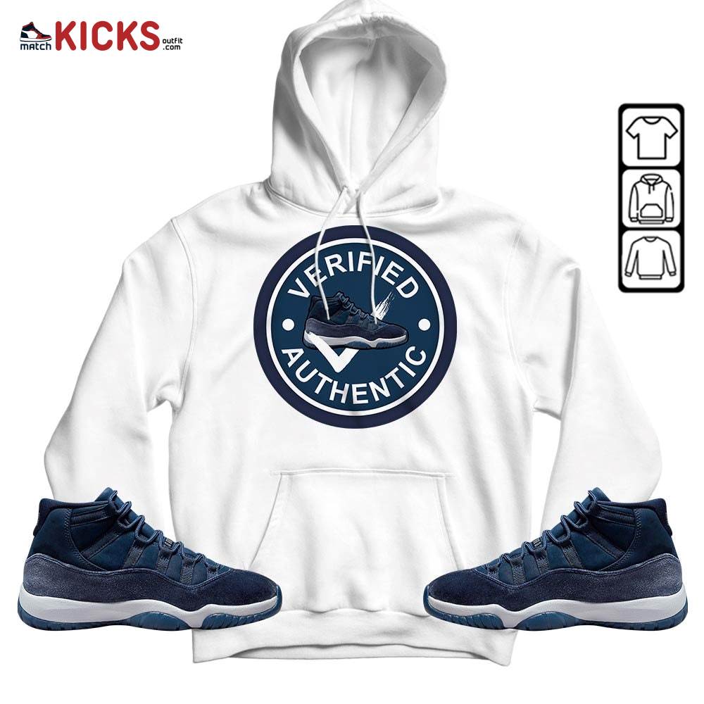 Sneaker Shirt Match Midnight Navy 11s, Jordan 11 Retro Midnight Navy MKO Sweatshirt Sneaker Shirt Match Midnight Navy 11s, Jordan 11 Retro Midnight Navy MKO Sweatshirt