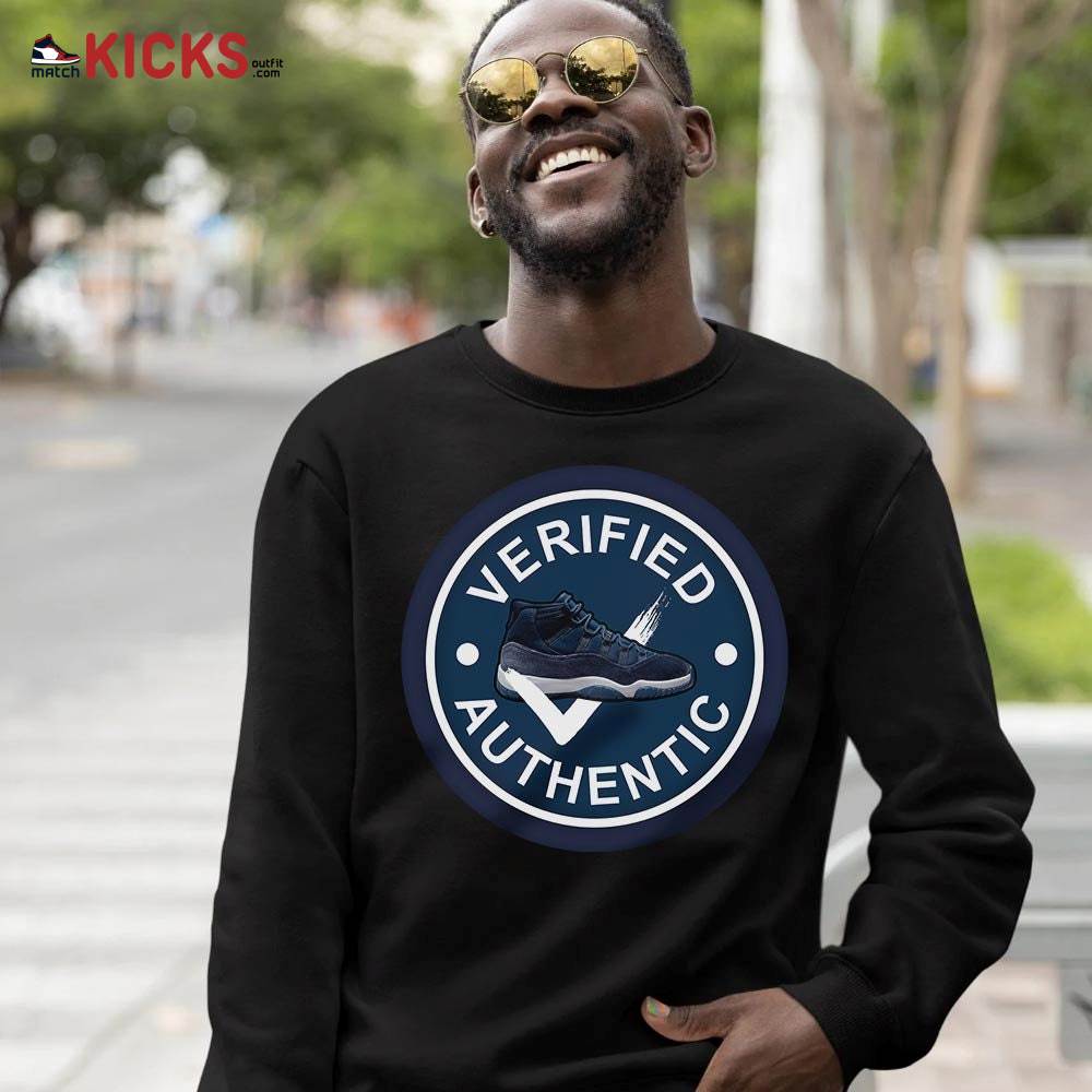 Sneaker Shirt Match Midnight Navy 11s, Jordan 11 Retro Midnight Navy MKO Sweatshirt Sneaker Shirt Match Midnight Navy 11s, Jordan 11 Retro Midnight Navy MKO Sweatshirt