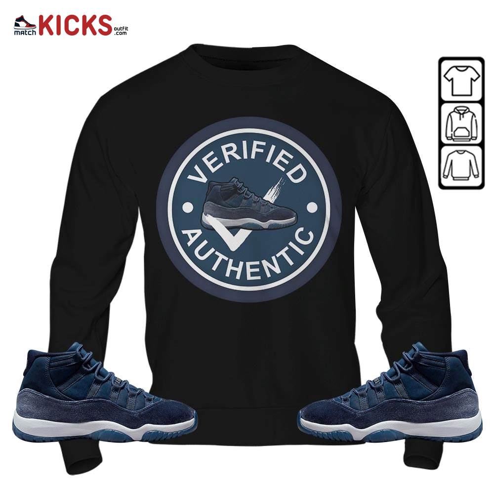 Sneaker Shirt Match Midnight Navy 11s, Jordan 11 Retro Midnight Navy MKO Sweatshirt Sneaker Shirt Match Midnight Navy 11s, Jordan 11 Retro Midnight Navy MKO Sweatshirt