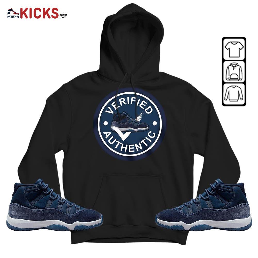 Sneaker Shirt Match Midnight Navy 11s, Jordan 11 Retro Midnight Navy MKO Sweatshirt Sneaker Shirt Match Midnight Navy 11s, Jordan 11 Retro Midnight Navy MKO Sweatshirt
