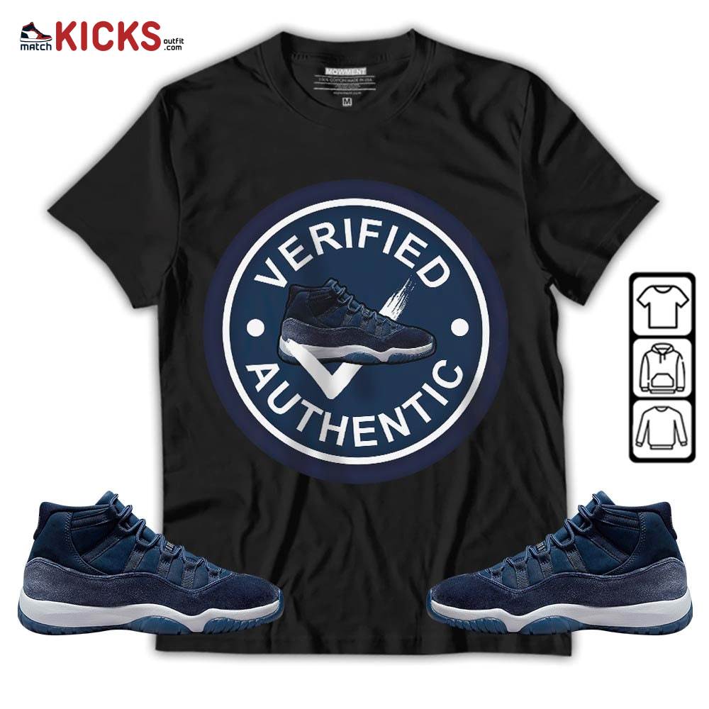 Sneaker Shirt Match Midnight Navy 11s, Jordan 11 Retro Midnight Navy MKO T-Shirt