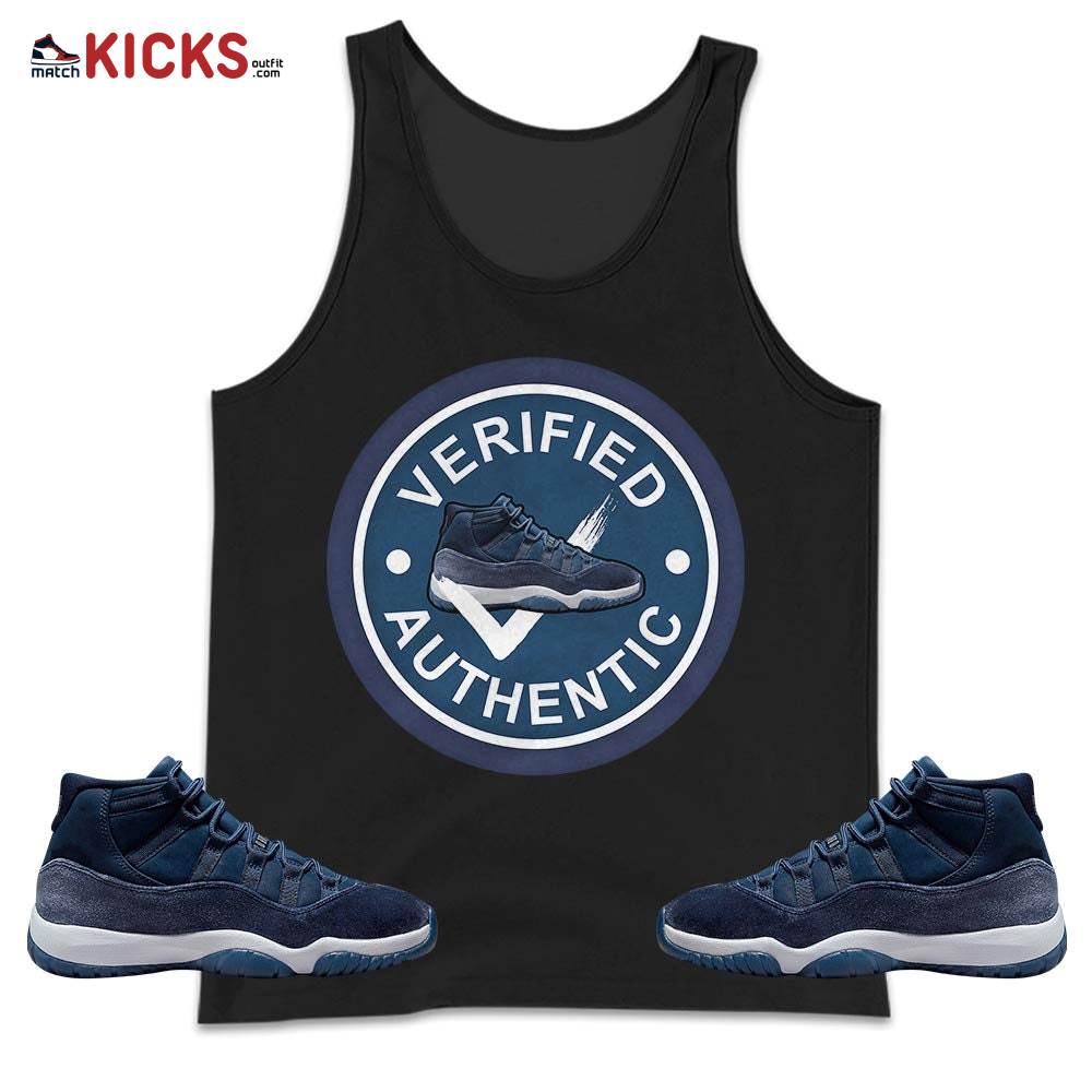 Sneaker Shirt Match Midnight Navy 11s, Jordan 11 Retro Midnight Navy MKO Tank Top