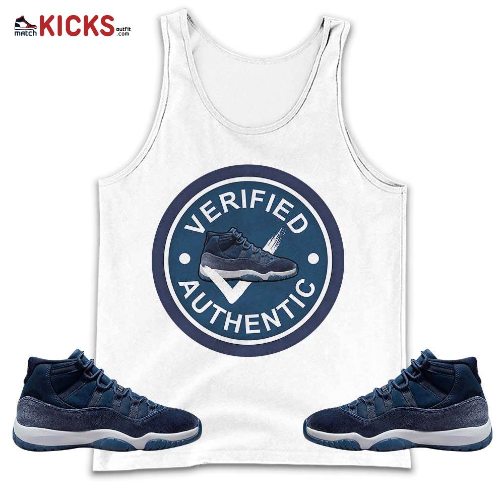 Sneaker Shirt Match Midnight Navy 11s, Jordan 11 Retro Midnight Navy MKO Tank Top Sneaker Shirt Match Midnight Navy 11s, Jordan 11 Retro Midnight Navy MKO Tank Top