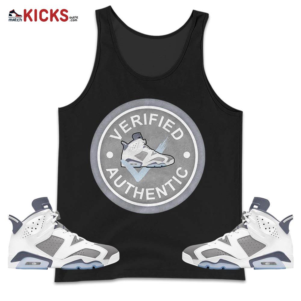 Sneaker Shirt Match Retro Cool Grey 6s, Jordan 6 Cool Grey MKO Tank Top