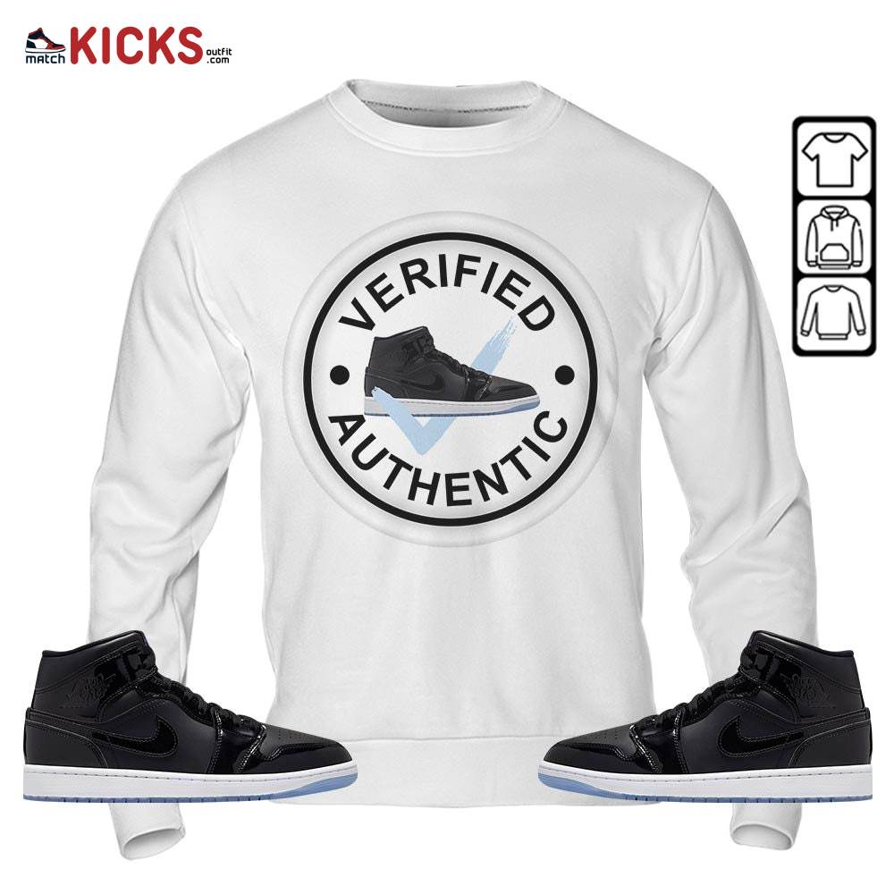 Sneaker Shirt Match Space Jam 1s, Jordan 1 Mid Space Jam MKO Sweatshirt