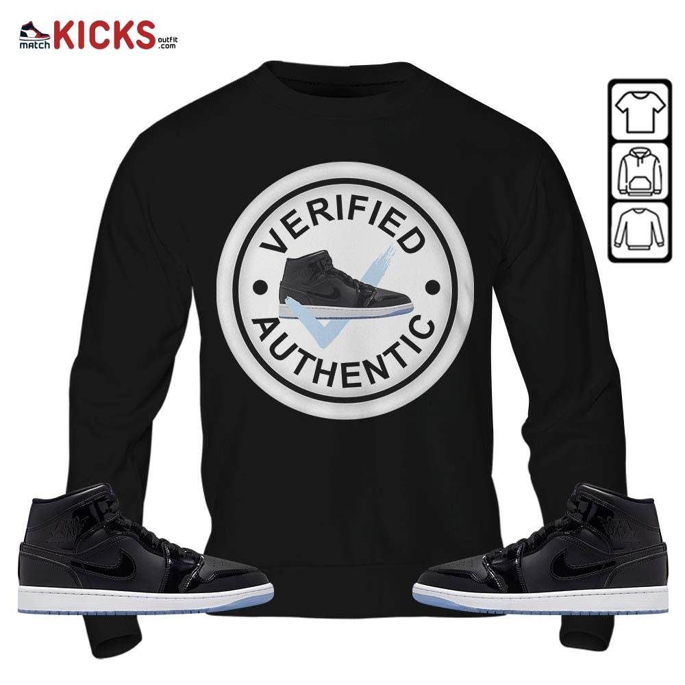Sneaker Shirt Match Space Jam 1s, Jordan 1 Mid Space Jam MKO Sweatshirt Sneaker Shirt Match Space Jam 1s, Jordan 1 Mid Space Jam MKO Sweatshirt
