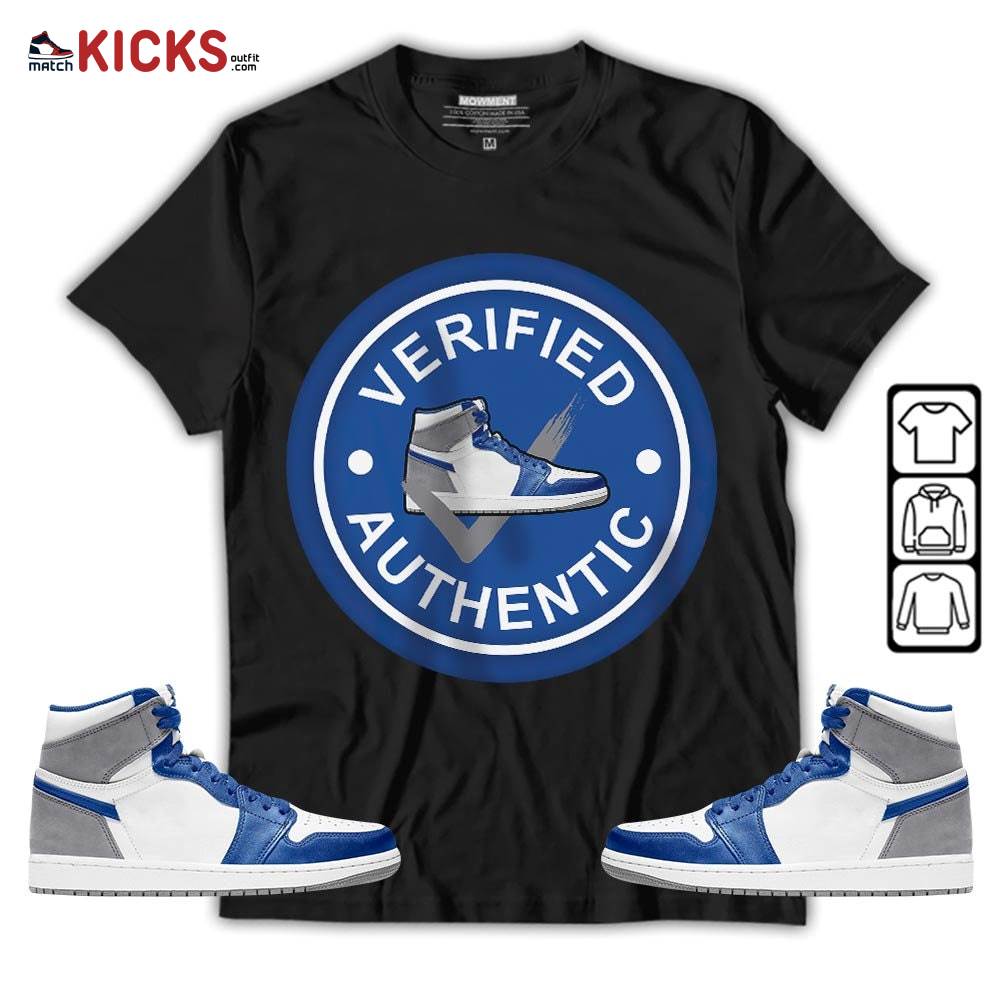 Sneaker Shirt Match True Blue 1s, Jordan 1 High OG True Blue MKO T-Shirt