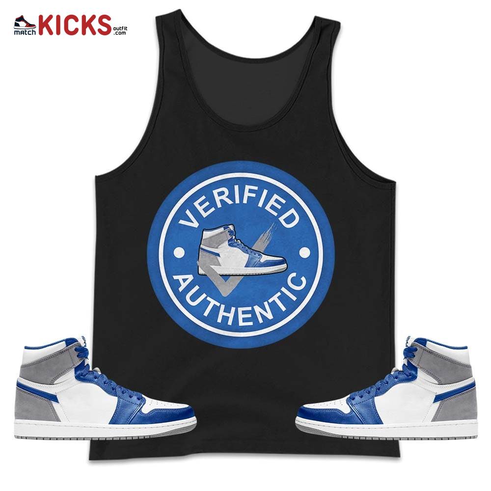 Sneaker Shirt Match True Blue 1s, Jordan 1 High OG True Blue MKO Tank Top