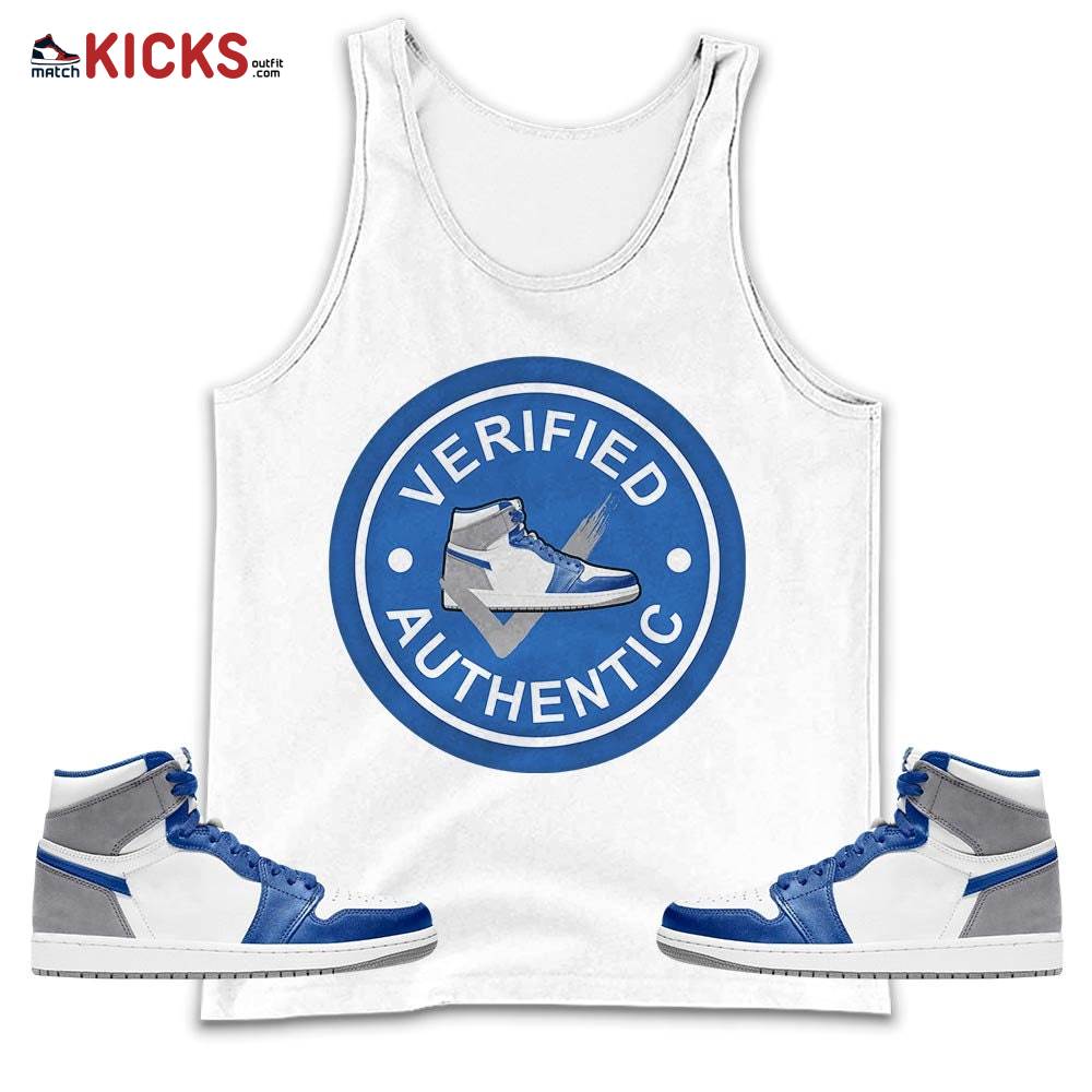 Sneaker Shirt Match True Blue 1s, Jordan 1 High OG True Blue MKO Tank Top Sneaker Shirt Match True Blue 1s, Jordan 1 High OG True Blue MKO Tank Top