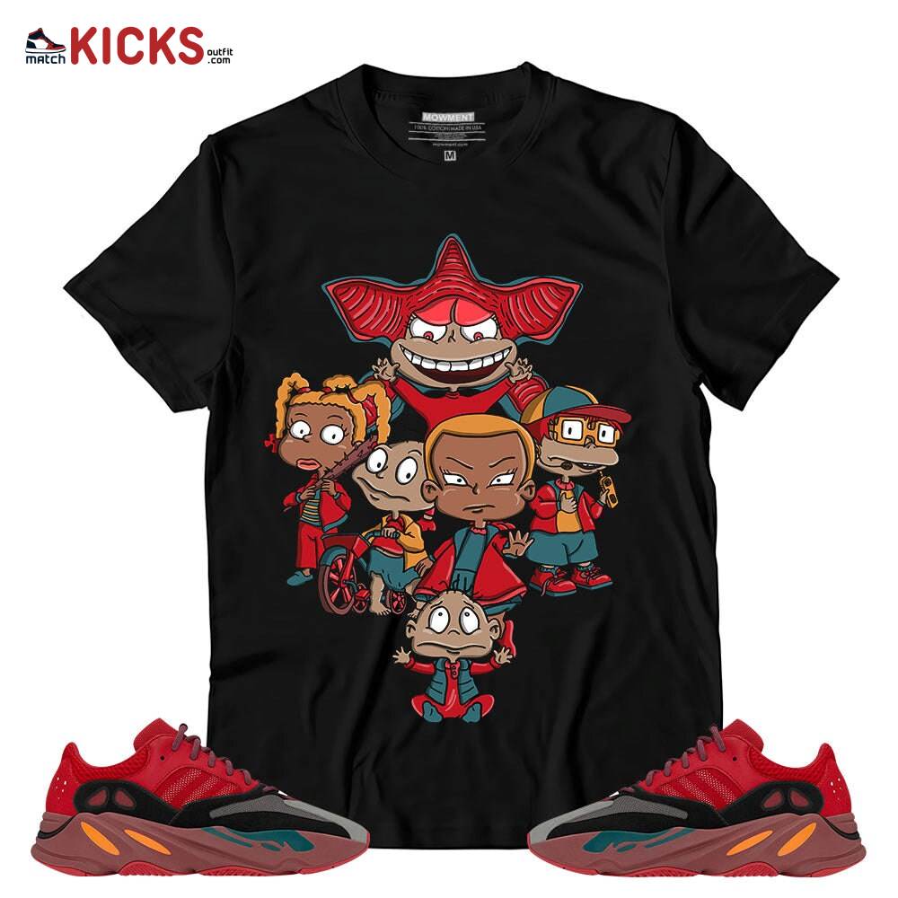 Sneaker Shirt Match Yz Boost 700 Hi-Res Red – Halloween Horror Rugrats – Hi-Res Red 700s MKO T-Shirt