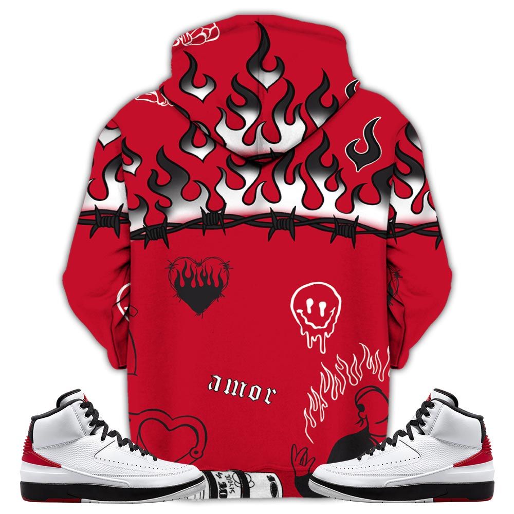 Sneaker Trust No One Sneaker Shirt Match 2 Chicago Varsity Red, Jordan Retro 2 Chicago Hoodie Sweatshirt Tee All Over Print MKO Shirt