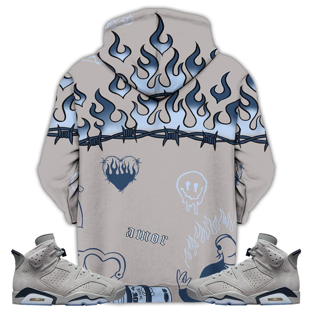 Sneaker Trust No One Sneaker Shirt Match Georgetown 6S, Jordan 6 Retro Georgetown Hoodie Sweatshirt Tee All Over Print MKO Shirt