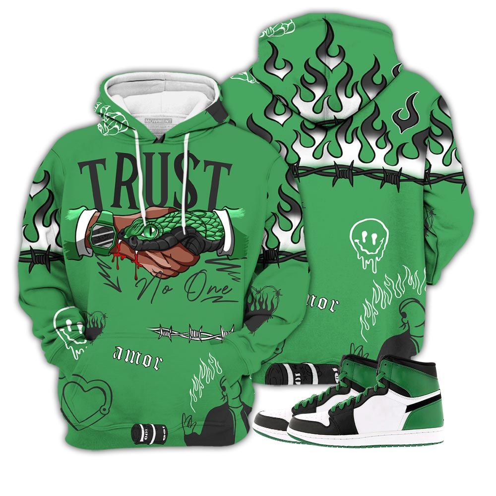 Sneaker Trust No One Sneaker Shirt Match Lucky Green 1S, Jordan 1 Lucky Green Hoodie Sweatshirt Hoodie Sweatshirt Tee All Over Print MKO Shirt Sneaker Trust No One Sneaker Shirt Match Lucky Green 1S, Jordan 1 Lucky Green Hoodie Sweatshirt Hoodie Sweatshirt Tee All Over Print MKO Shirt