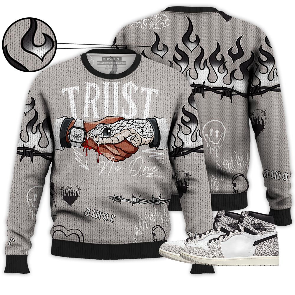 Sneaker Trust No One Sneaker Shirt Match Og Elephant 1S, Jordan 1 White Cement Hoodie Sweatshirt Tee All Over Print MKO Shirt Sneaker Trust No One Sneaker Shirt Match Og Elephant 1S, Jordan 1 White Cement Hoodie Sweatshirt Tee All Over Print MKO Shirt