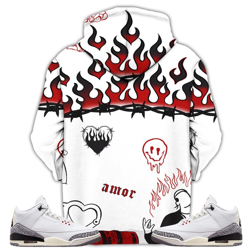 Sneaker Trust No One Sneaker Shirt Match White Cement 3S, Jordan Retro 3 White Cement Hoodie Sweatshirt Tee All Over Print MKO Shirt