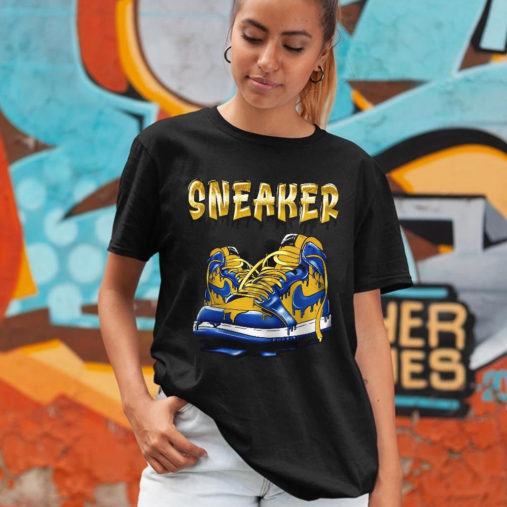 SNKR Shoe Dripping Sneaker Shirt Match 2023 Laney 1s, Jordan 1 Retro High Laney MKO T-Shirt SNKR Shoe Dripping Sneaker Shirt Match 2023 Laney 1s, Jordan 1 Retro High Laney MKO T-Shirt
