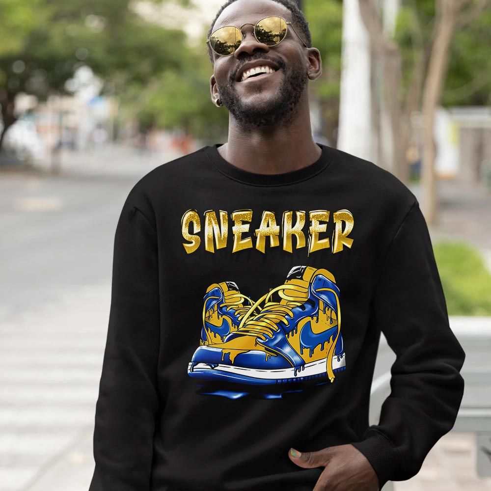 SNKR Shoe Dripping Sneaker Shirt Match 2023 Laney 1s, Jordan 1 Retro High Laney MKO T-Shirt SNKR Shoe Dripping Sneaker Shirt Match 2023 Laney 1s, Jordan 1 Retro High Laney MKO T-Shirt