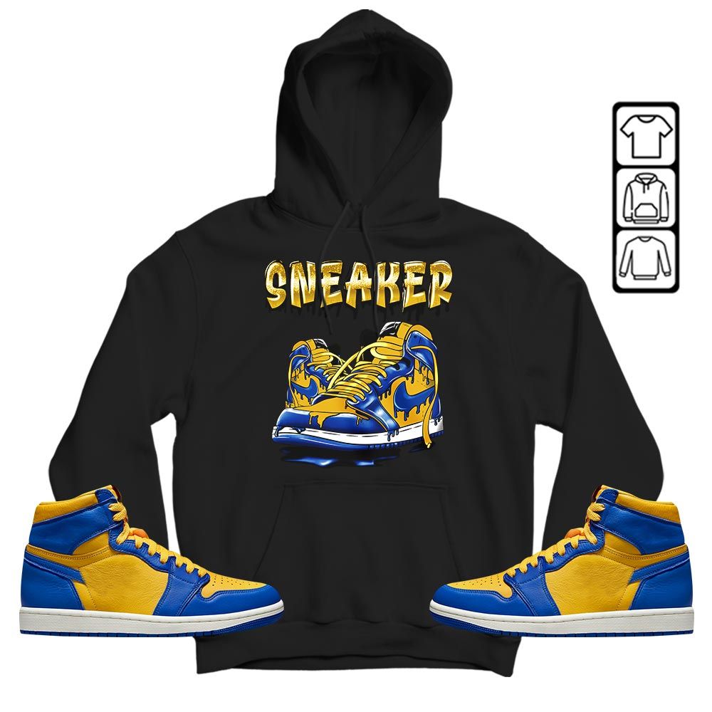 SNKR Shoe Dripping Sneaker Shirt Match 2023 Laney 1s, Jordan 1 Retro High Laney MKO T-Shirt SNKR Shoe Dripping Sneaker Shirt Match 2023 Laney 1s, Jordan 1 Retro High Laney MKO T-Shirt