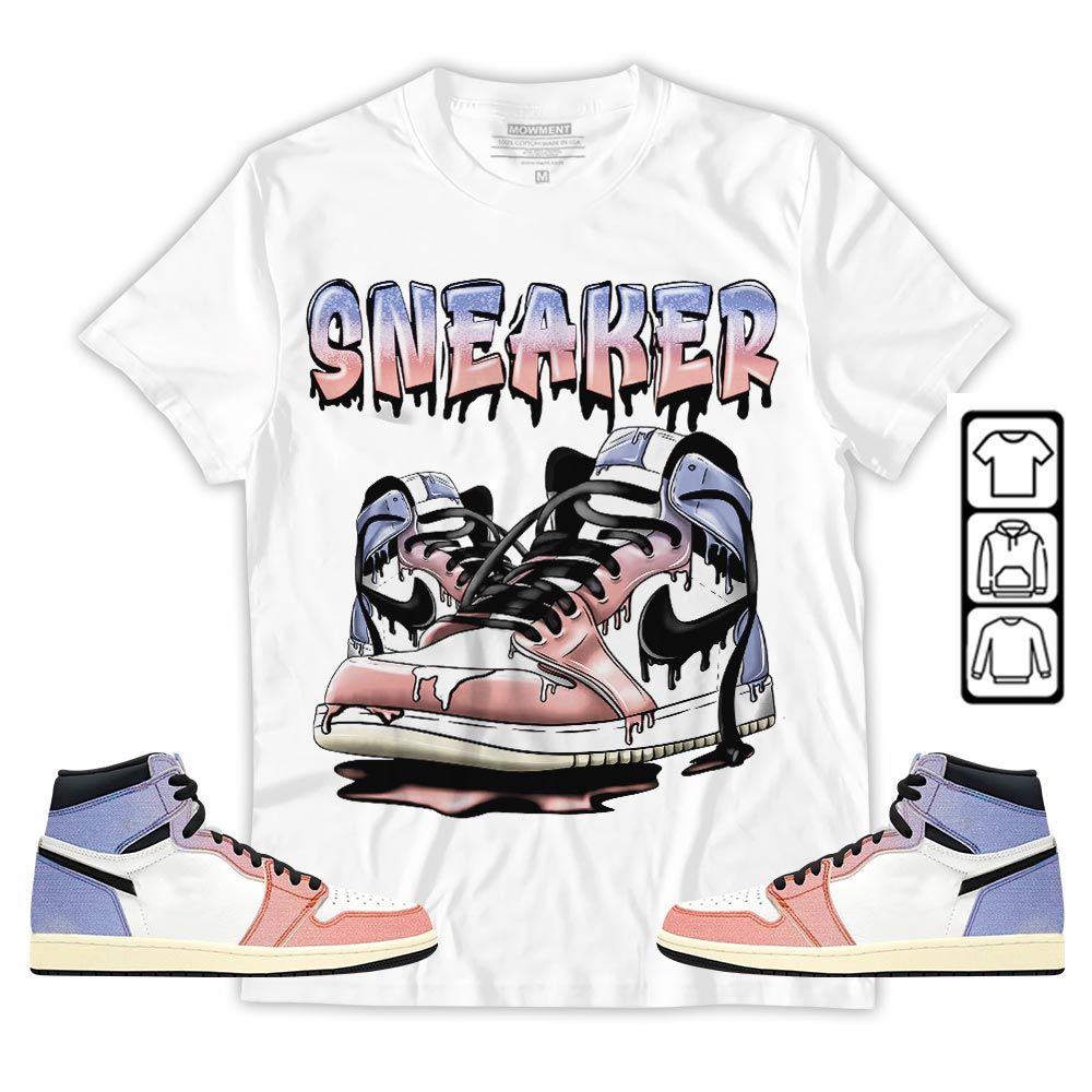 SNKR Shoe Dripping Sneaker Shirt Match Retro Skyline 1s, Jordan 1 High OG Skyline MKO T-Shirt SNKR Shoe Dripping Sneaker Shirt Match Retro Skyline 1s, Jordan 1 High OG Skyline MKO T-Shirt