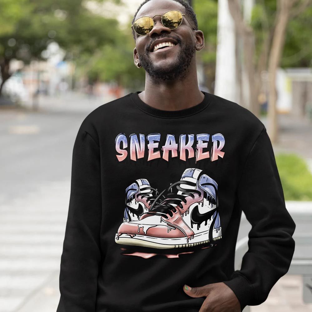 SNKR Shoe Dripping Sneaker Shirt Match Retro Skyline 1s, Jordan 1 High OG Skyline MKO T-Shirt SNKR Shoe Dripping Sneaker Shirt Match Retro Skyline 1s, Jordan 1 High OG Skyline MKO T-Shirt