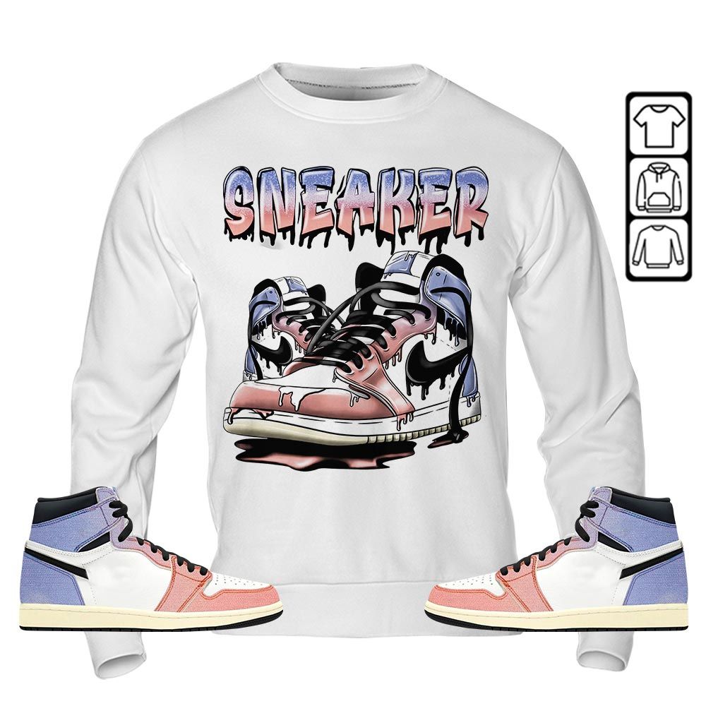 SNKR Shoe Dripping Sneaker Shirt Match Retro Skyline 1s, Jordan 1 High OG Skyline MKO T-Shirt SNKR Shoe Dripping Sneaker Shirt Match Retro Skyline 1s, Jordan 1 High OG Skyline MKO T-Shirt